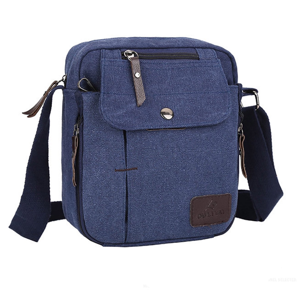 Canvas män sidoväska solid axelväska för kvinnor casual crossbody väskor mini män shopping handväskor man handväska sling pack