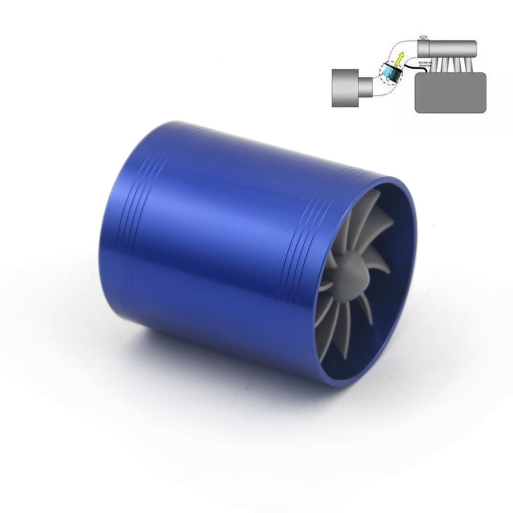 Car Turbine Supercharger F1-Z Turbo Charger Single Double Air Filter Intake Fan Fuel Gas Saver Kit Auto Replacement Part