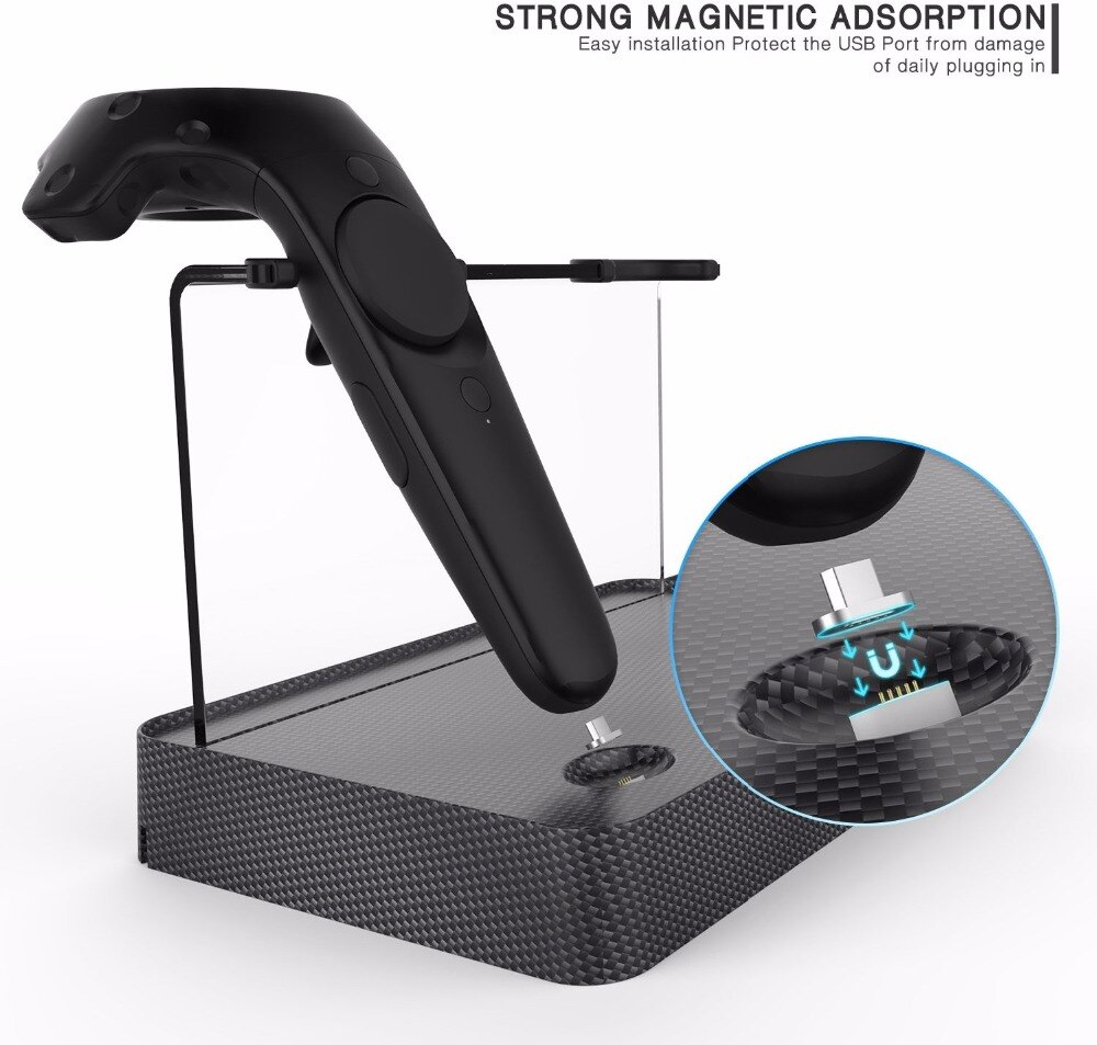 Controller Wireless Magnetic Adsorption Charging Double Charging Station For HTC VIVE / PRO VR Controller Double Handle Charging