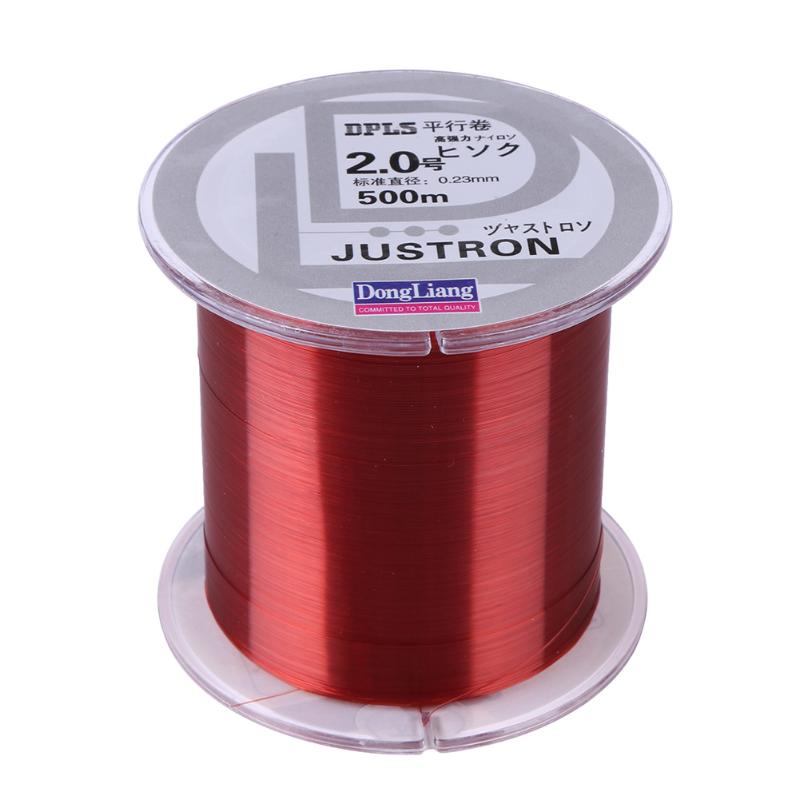 500m Super Strong Monofilament Fishing Line Fluorocarbon Resin Nano Leader Line Outdoor Sea Fishing Rope 2.0, 2.5, 3.0, 4.0: Red / 3.0
