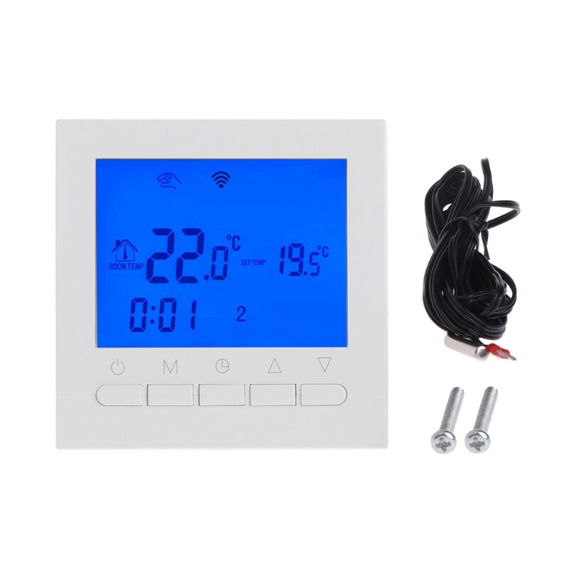 WIFI LCD Electric Heating Thermostat Room Temperature Controller Programmable