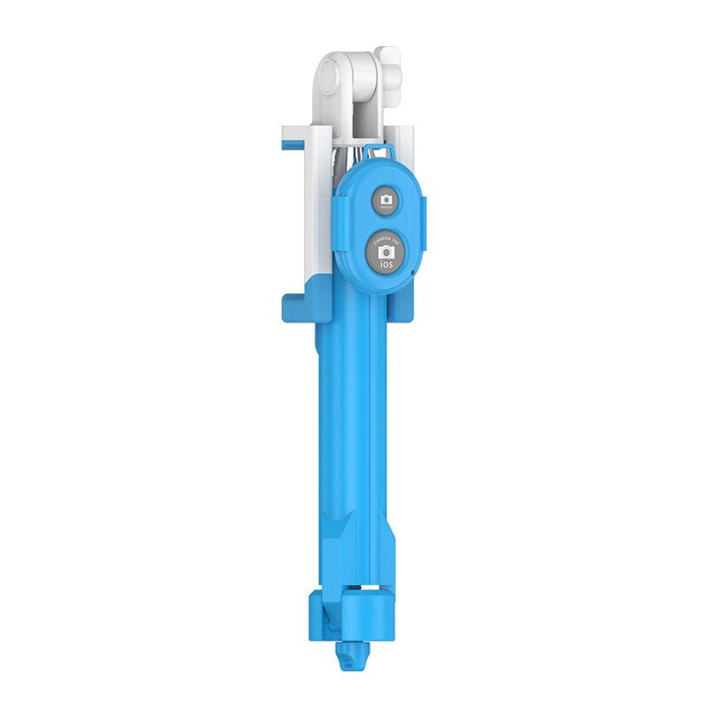 FLOVEME Telefoon Statief Selfie Stick Bluetooth Opvouwbare Selfiestick Voor iPhone 7 6 s 6 Voor iPhone 7 6 s 6 Plus Selfie Stok Handheld: Blue