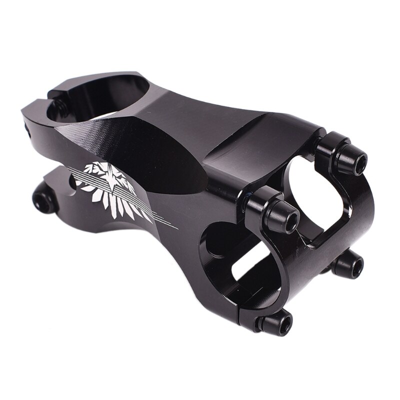 Vástago de manillar de bicicleta MTB 25,4 × 28,6mm DH/AM/XC vástago de Manillar de bicicleta de montaña 77HC: Black