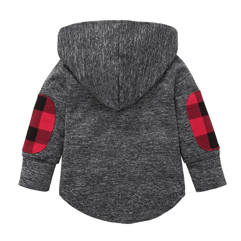 Kids Boys Girls Clothes Warm Tops Coats Baby boy sweater shirt Cotton long-sleeved plaid Baby boys casual wear