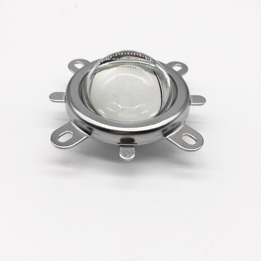 1Set 44mm Optical Glass LED Lens 60 Degree + 50mm Reflector Collimator + Fixed Bracket for 20W 30W 50W 100W COB High Power Chip