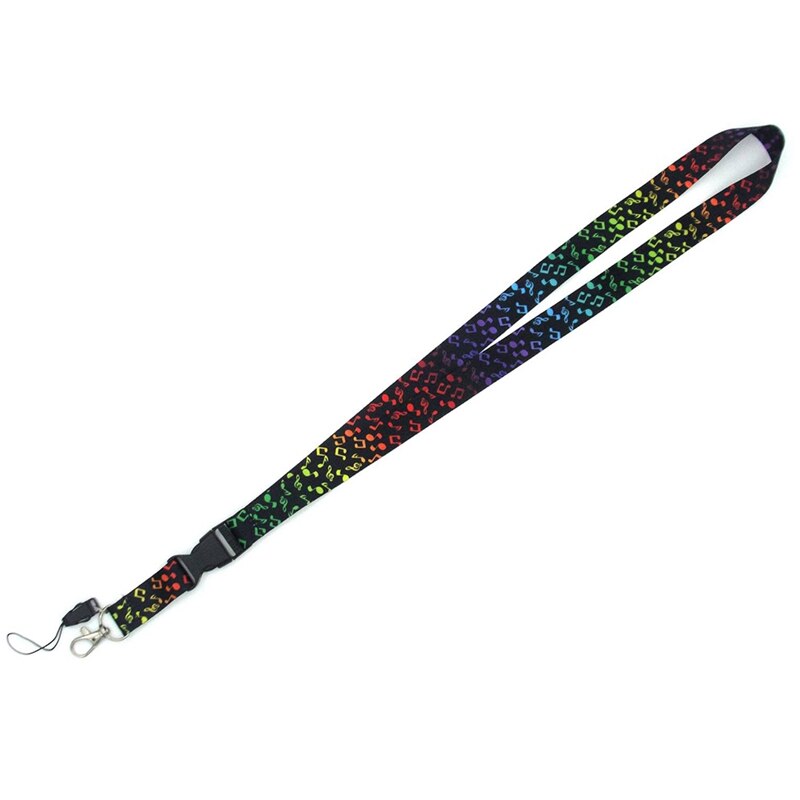 Lanyard For keys Neck Straps Hang Rope Student Card Working Card Music Note Printed Phone Mobile Lanyards Straps