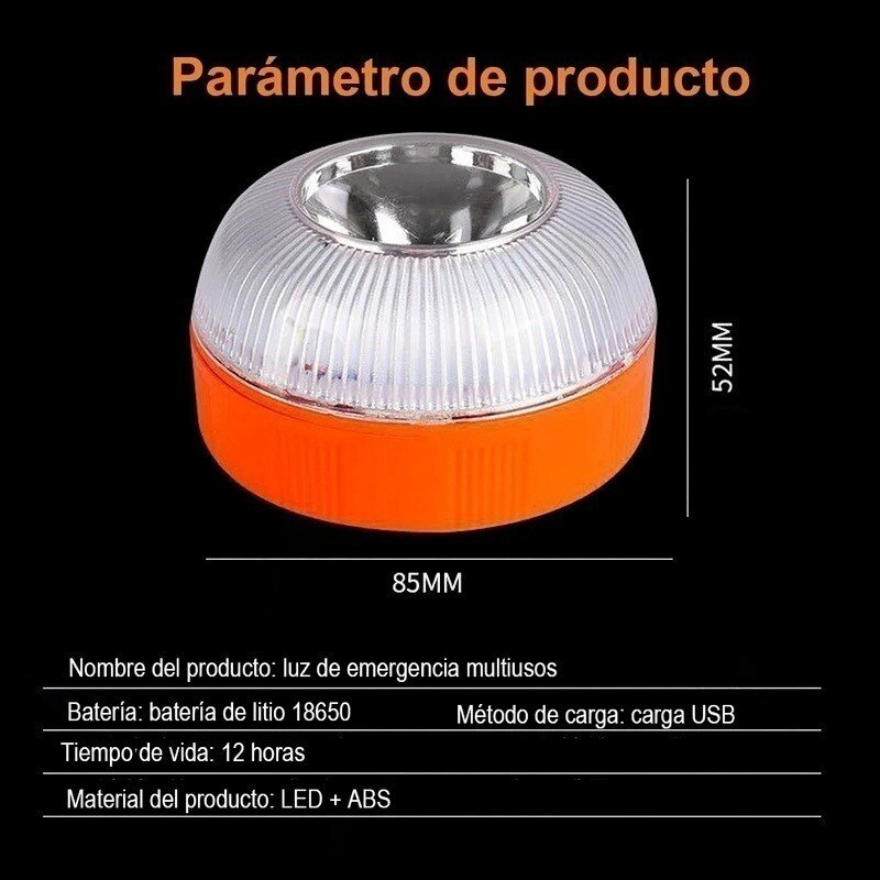 Wiederaufladbare LED Auto Notfall Licht V16 Taschenlampe Magnetische Induktion Strobe Licht Straße Unfall Lampe Leuchtfeuer Sicherheit Zubehör