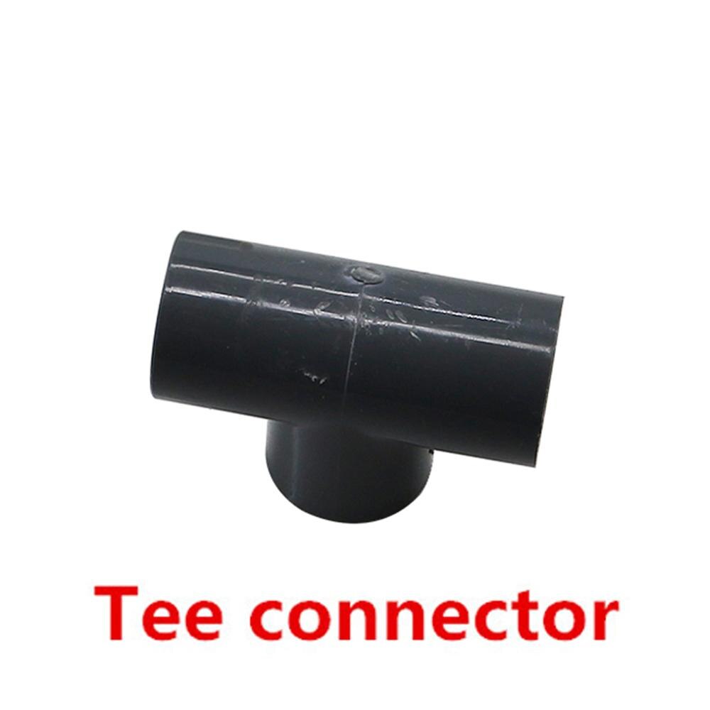 Grey PVC Pipe Connector Inner Diameter 20mm Pipe Connector Garden Water Pipe Joint Adapter Elbow Straight Cross Tee Couplings: Tee connector