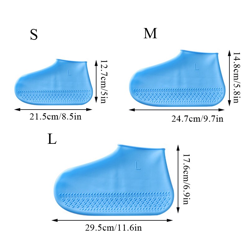 Couvre-chaussures imperméable en Silicone, bottes de pluie pour les jours de pluie, pour l'intérieur et l'extérieur, protection unisexe, accessoires de chaussures, directe