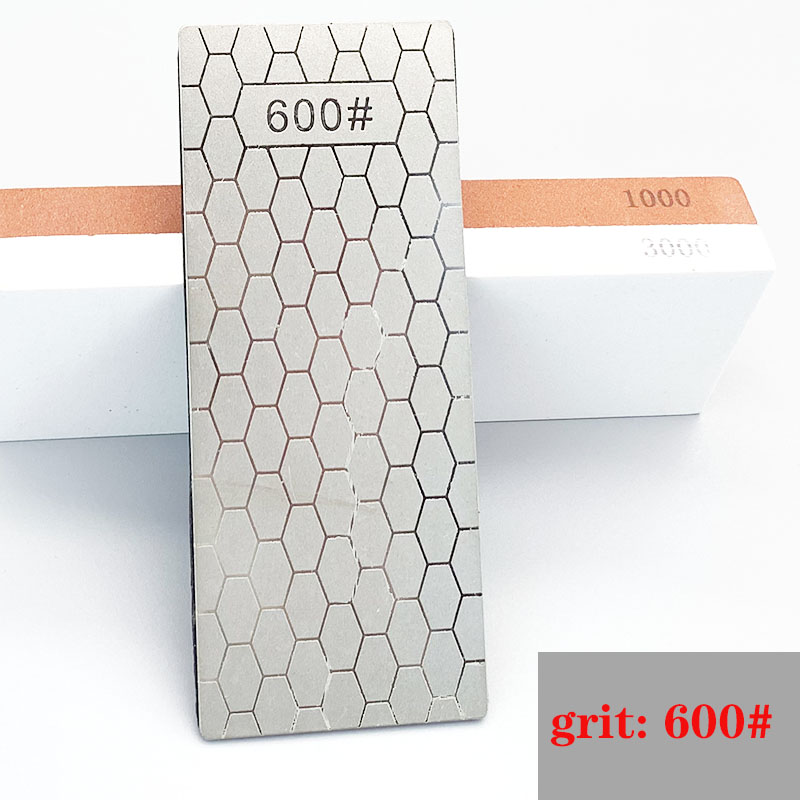 400 600 1000 1200 Grit Diamond Knife Sharpening Stone Kitchen Knife Sharpening Plate Whetstone GrindStone Grinder toolHoning Set: 600 grit