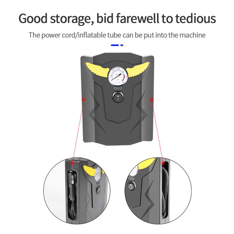 AOZBZ 12 V Portable Car Tire Pump Air Compressor Pump Tire Inflator Electric Air Compressor Auto Pump Upgraded Tire Inflator