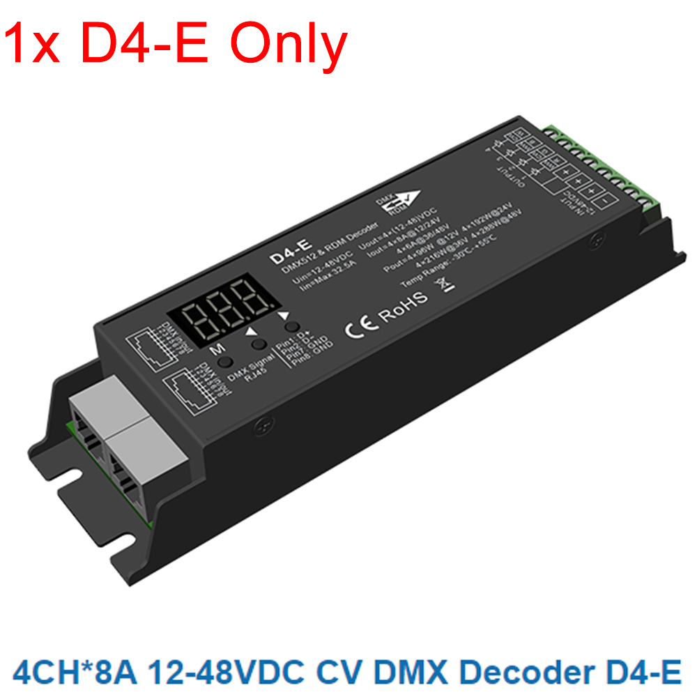 Skydance DMX Decoder Numeric D4 D4-E D4-P D4-XE D5 D12 D24 D12A DMX512 Decoder RF Control CV Display/Din Rail/Multiple Dimming: light green
