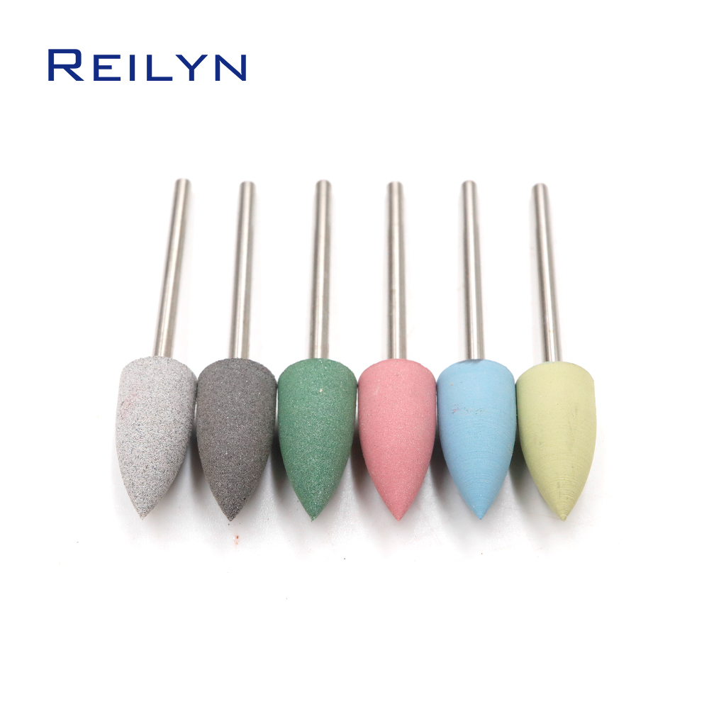 6pcs Gum-elastic Polishing Wheel Rubber Polishing Bits 4/6/8/10mm for Jewelry Polishing Metal Stone Polishing