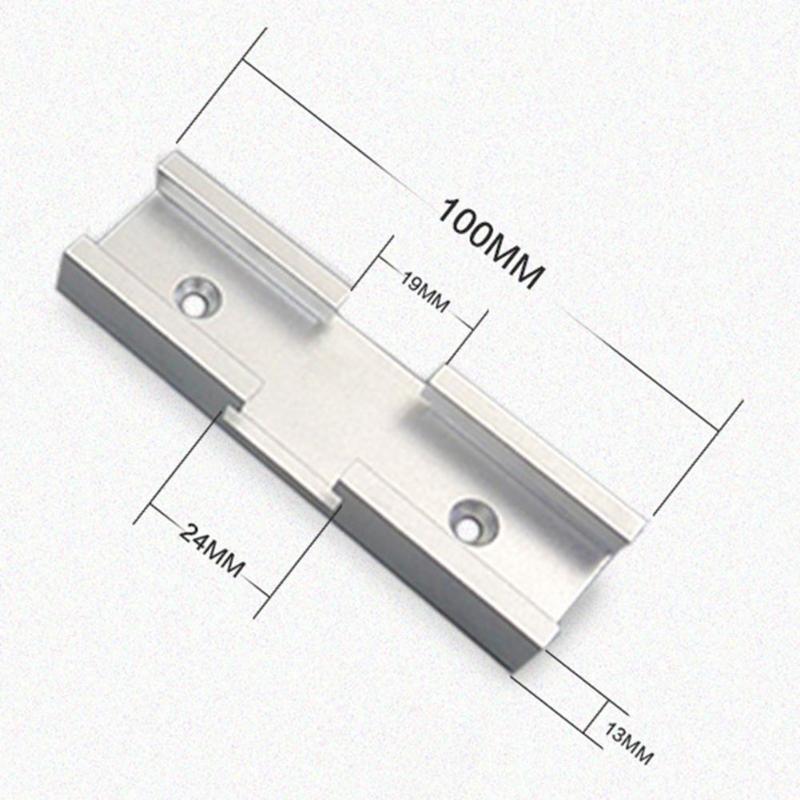 Aluminum Slot Miter Track Jig Fixture 300/450mm Size Adjustable Stainless Steel Runner for Table Saw Gauge Rod Woodworking Tool: B