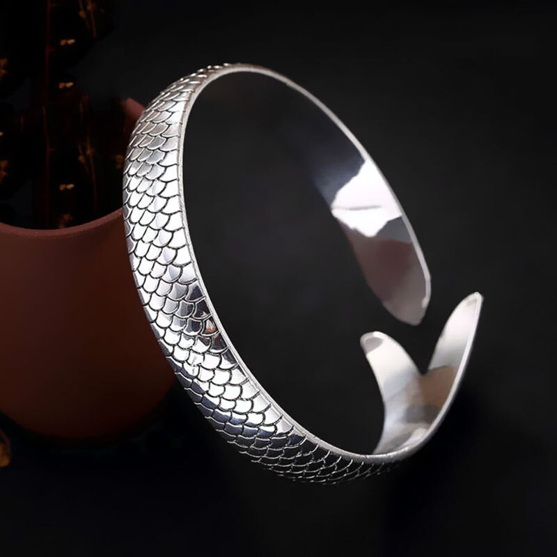 Foxanry Zilveren Kleur Armband Trend Punk Vintage Fish Bangles Party Sieraden Verjaardagscadeaus Koppels Accessoires