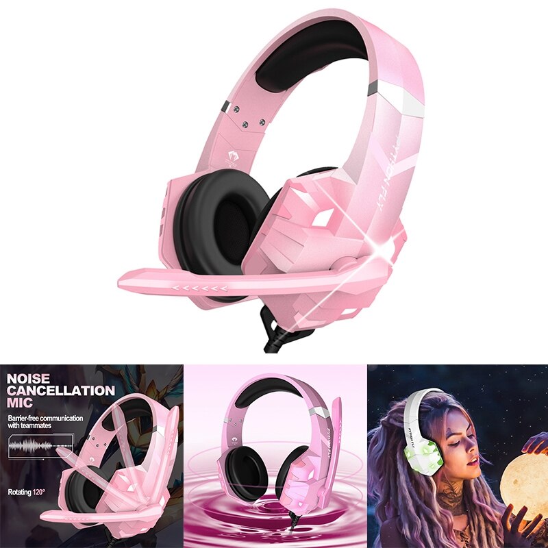 PYTHON FLY G9000 Max Stereo Gaming Headset 7.1 Bass Surround Sound With Noise Cancellation Microphone