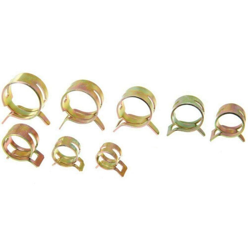 155Pcs 6-22mm Spring Clip Hose Water Pipe Air Tube Clamps Fastener Fuel Line Hose Water Pipe Air Tube Car Plumbing Tools