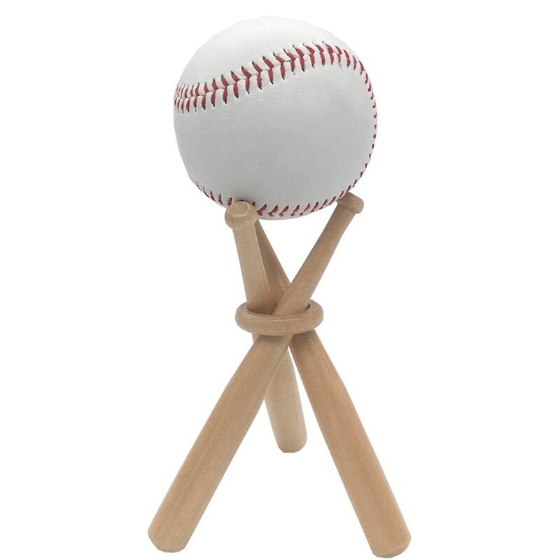 2 Pcs Baseball Golf Tennis Bal Display Stand Souvenir Bal Hout Houder Ondersteuning