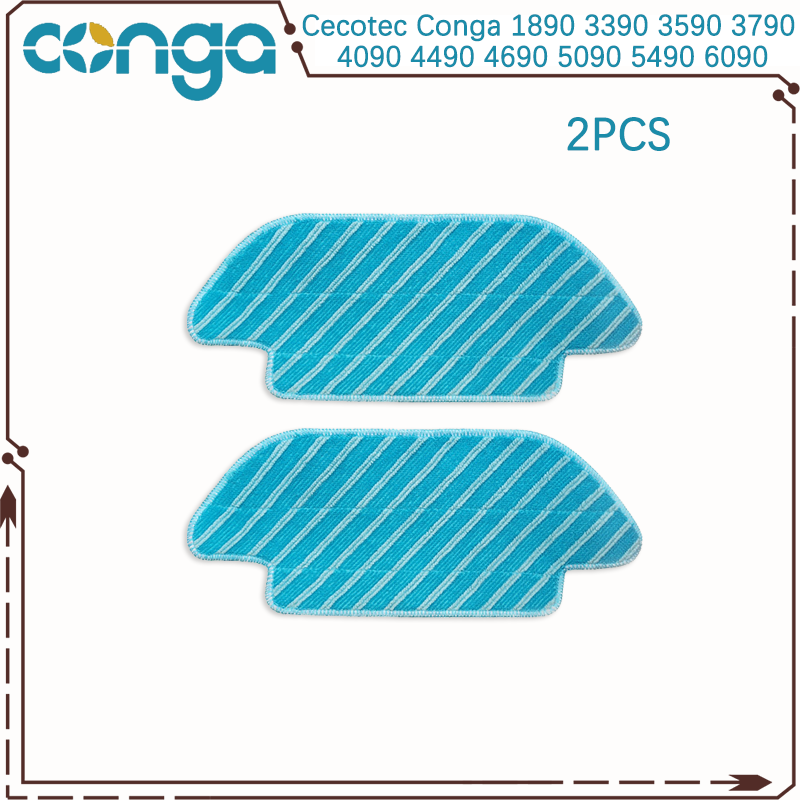 For Cecotec Conga 1890 3390 3590 3790 4090 4490 4690 5090 5490 6090 Robot Vacuum Main Side Brush Hepa Filter Mop Part: army green