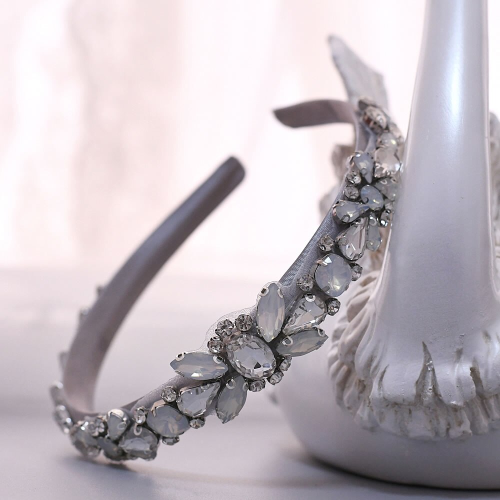 Luxury Rhinestones Royal Princess Crown Bridal Tiaras Crown Pageant Crowns Bride Headbands Wedding Hair Jewelry SCS384FG