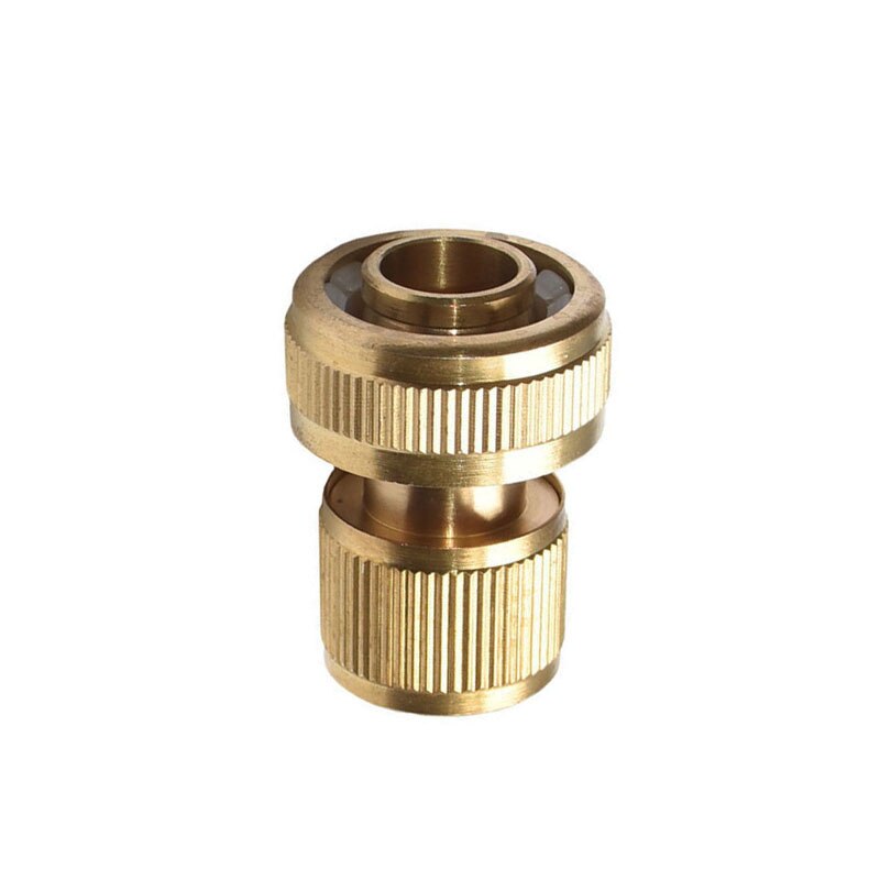 3/4 " slang snabbkoppling mässing vattenstopp koppling trädgård kran trädgård bevattning 20mm slang koppling ren koppar adapter 1 st: Skicka vatten