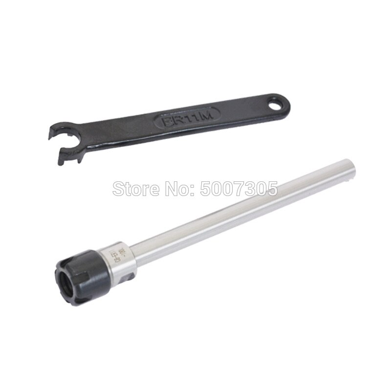 1 Set C8 ER11 100L 150L C8 ER8 100L 150L Cnc Verlengstuk/Bar Rechte Schacht Met Moersleutel cnc Frezen Draaibank Voor ER11 Collet