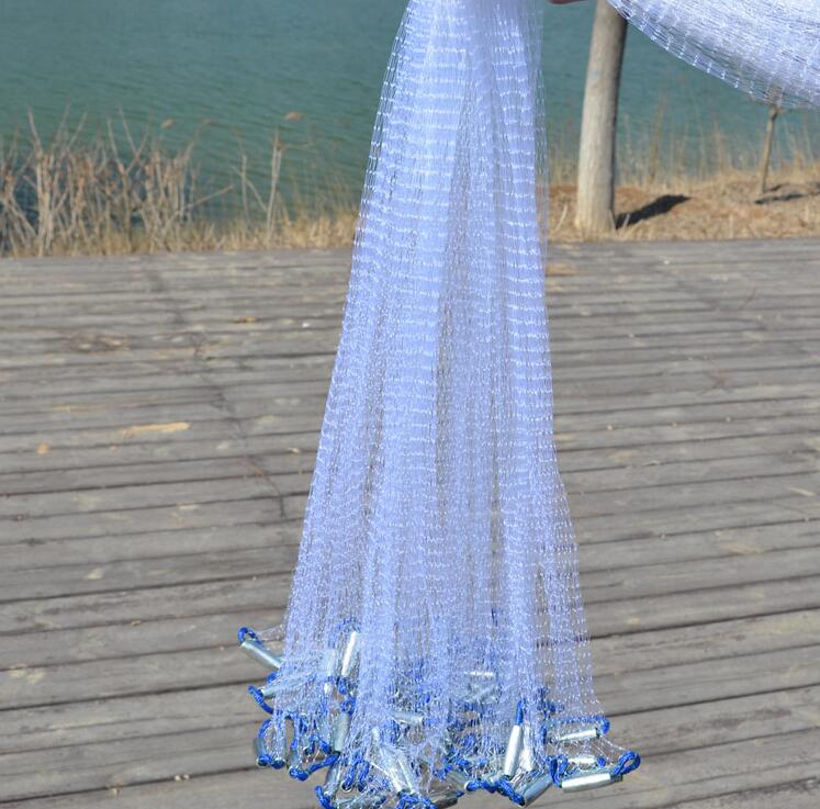 Finefish-red de pesca de estilo americano con anillo, malla pequeña plegable, para deportes al aire libre, con mosca, tiro a mano