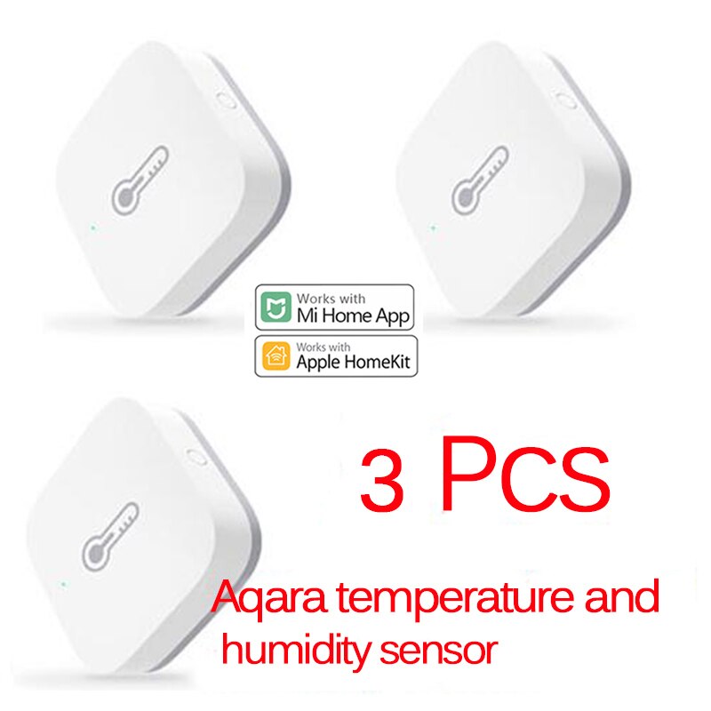 Aqara Smart Luftdruck Temperatur Feuchtigkeit Sensor Umwelt Zigbee Fernbedienung Arbeit Mit XiaoMi Hause Homekit Gateway Hub: 3pcs Aqara Humidity