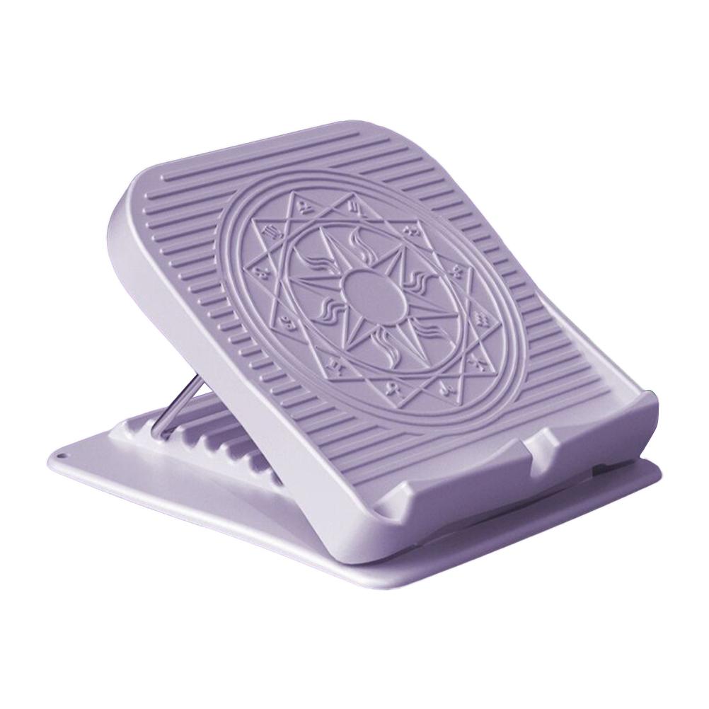 Portable Adjustable Foot Calf Stretcher Incline Board Body Stretching Tool for Sports Yoga Massage Fitness Pedal Stretcher: Purple
