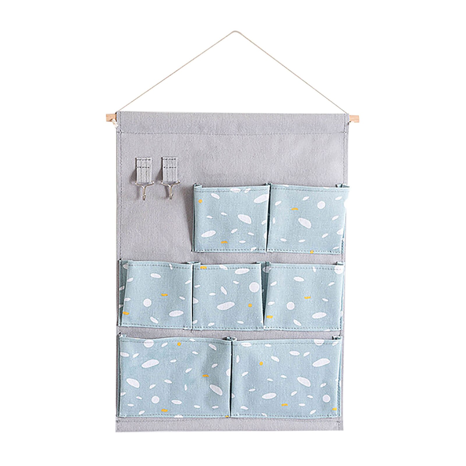 Organizador colgante de tela con bolsillos, Bolsa de almacenamiento de artículos diversos de montaje en pared, impermeable, tela para el hogar, organizador de armario, 25 #: G