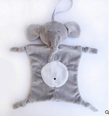 Babies Plush Soothing Toys Security Blanket Baby Toys Soothing Towel for baby care: Gray
