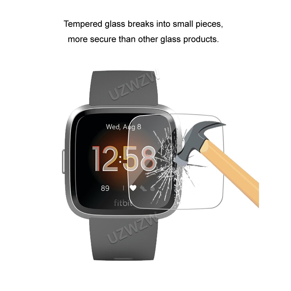 Voor Fitbit Versa ( ) / Versa Lite Smart Horloge Screen Protector 2.5D Beschermende Gehard Glas Beschermende Film