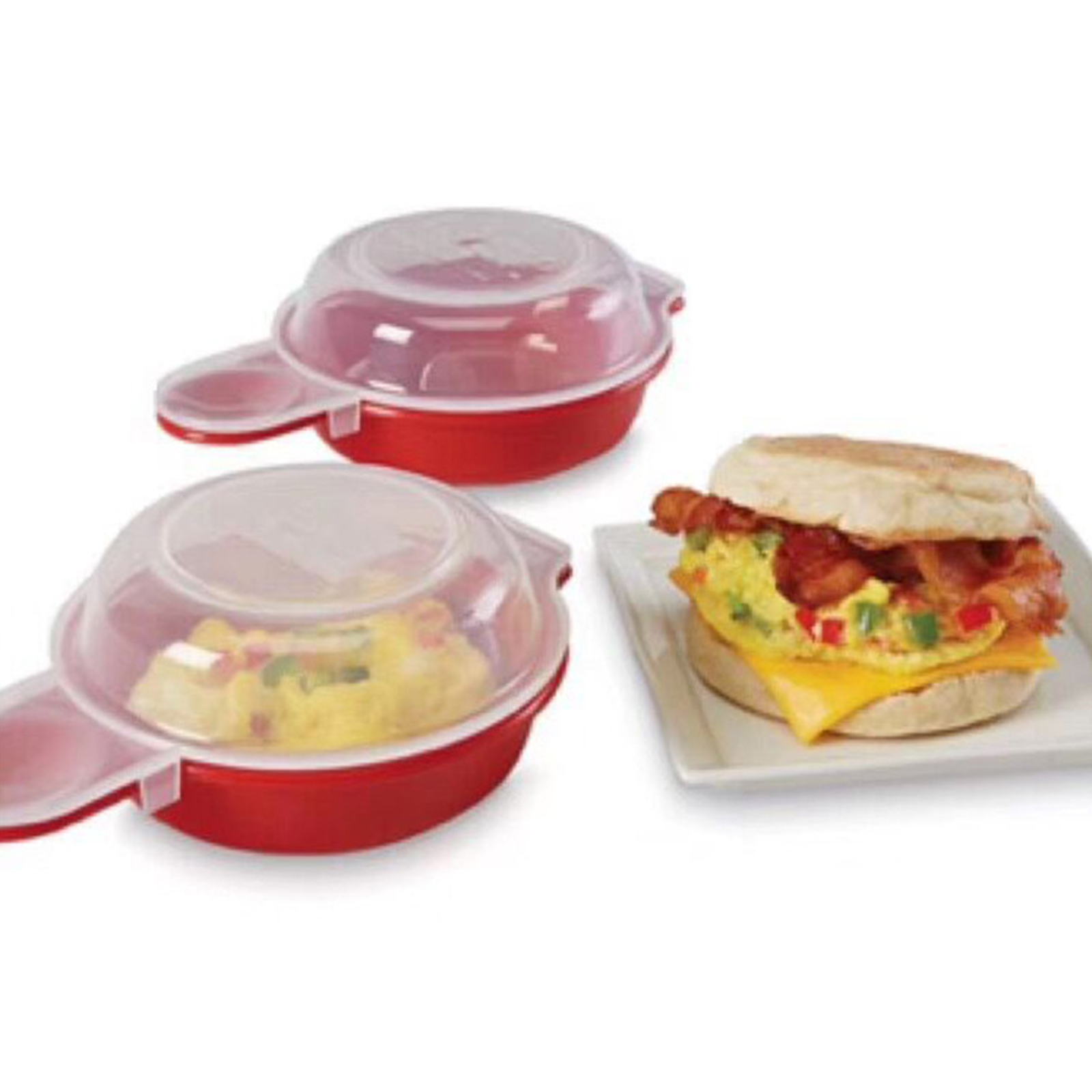 2 stks/set Magnetron Eierkoker 1 Minuut Snelle Magnetron Kaas Eieren Fornuis PP Gebruik Thuis Keuken Koken tool