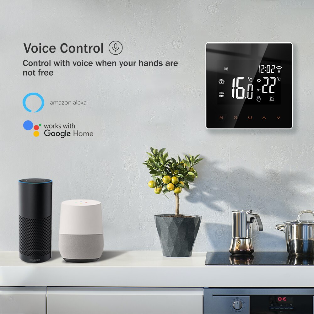 Tuya APP WiFi Smart Thermostat Electric Floor Heating Water Gas Boiler Temperature Voice Remote Controller for Google Home Alexa