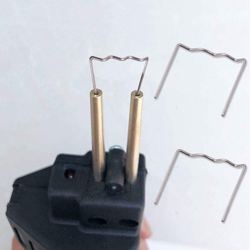 Grapa en para reparación de parachoques de coche, máquina de soldadura de plástico, Grapa en r, precortada para todos los coches, ángulo plano de 0,8mm