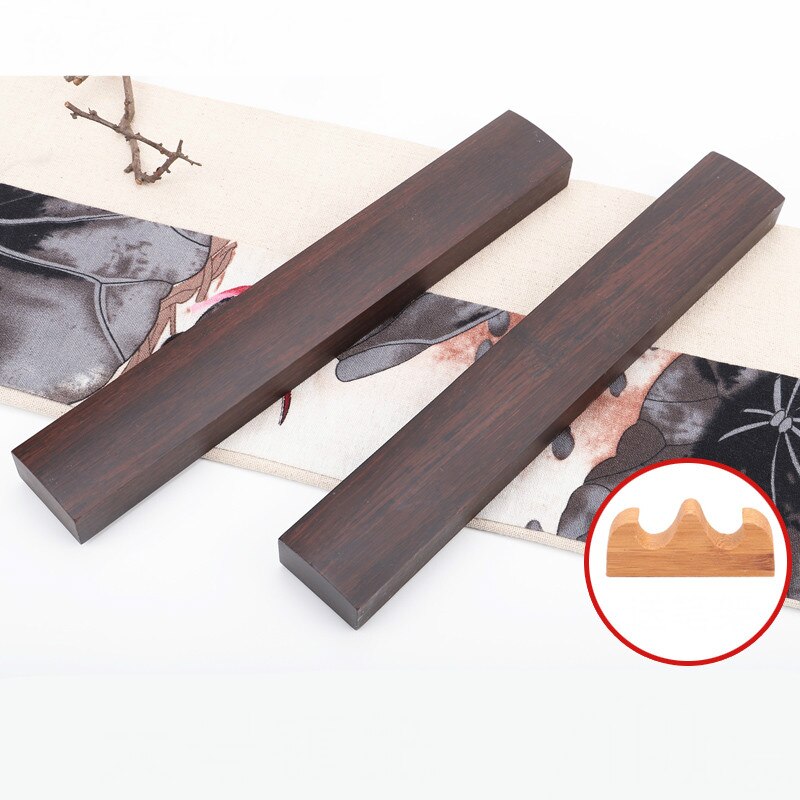 Chinese Houten Sculptuur Paperweights 2Pcs Brush Pen Schilderen Paperweights Multi-Size Pisa Papeles Palissander Papier Drukken Prop