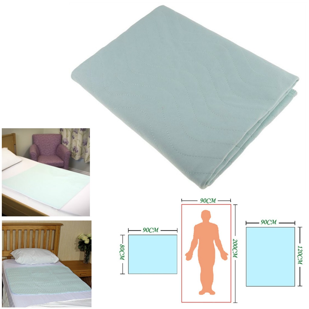 2x Adult Elderly Kids Waterproof Washable Underpad Incontinence