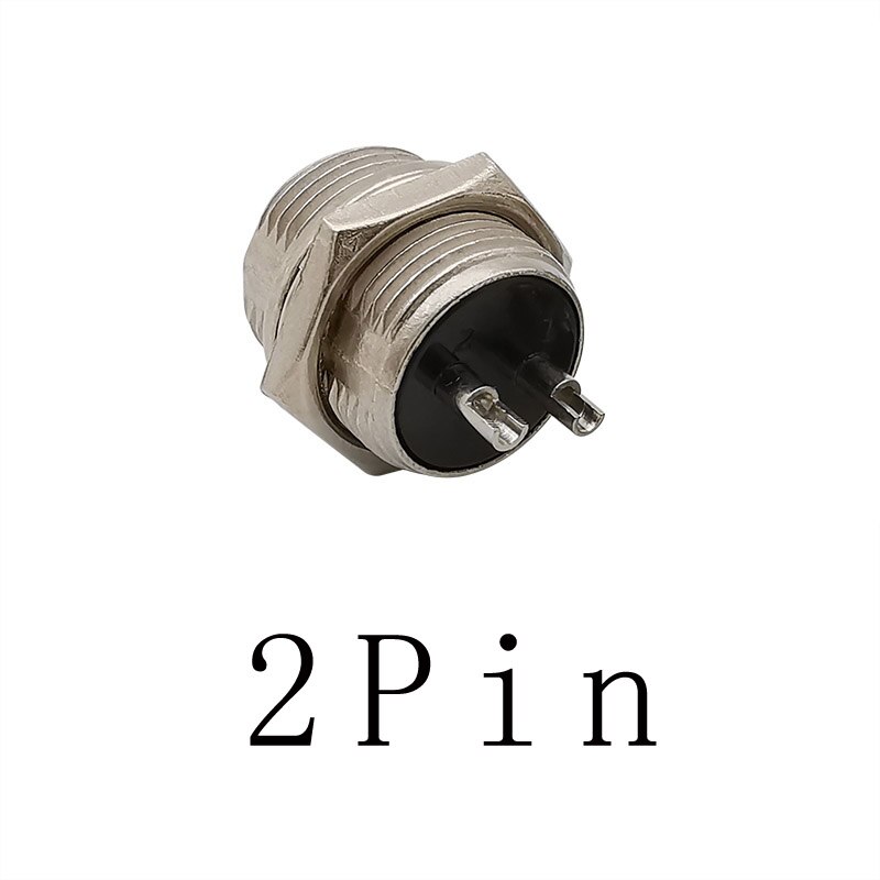 1 pièces GX16 2P 3P 4P 5P 6P 7P 8 broches mâle et femelle connecteur d'aviation circulaire GX 16 connecteurs de panneau de fil d'aviation: 2 Pin Plug