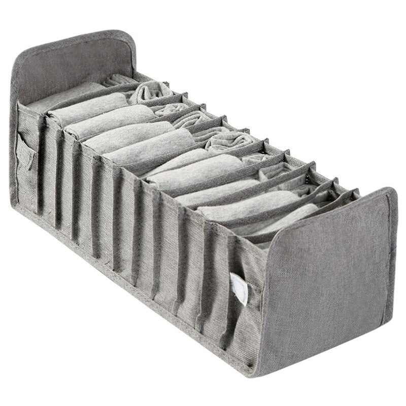 Wandschrank organizer für socken hause getrennt unterwäsche lagerung Kasten 7 Gitter Jeans bh veranstalter faltbare schublade organizer Schlafsaal