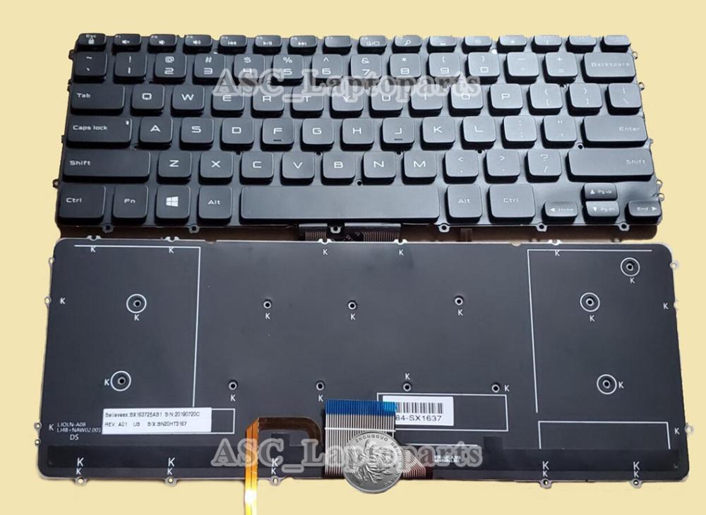 US QWERTY Keyboard for DELL Precision M3800 XPS 15 9530 Laptop 0HYYWM BACKLIT , No Frame
