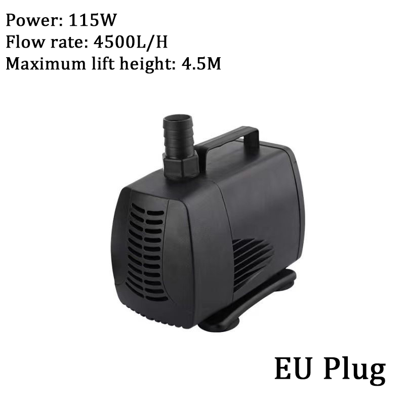 Bomba de água ultra silenciosa, mini ac220v, motor sem escova, submersível, adaptador de bomba de água para aquário, fonte de lago para jardim de tanque de peixes