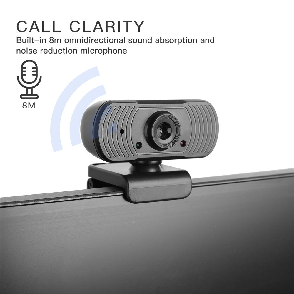 Webcam 1080p com microfone para computadores., câmera para pc articulada para lives, transmissões de vídeo, videochamada, conferências e trabalho.