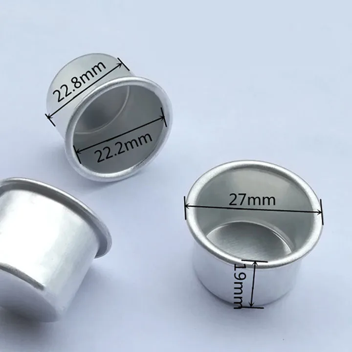 10 małe aluminiowe kubeczki na świece, małe etui na świece, złote/czarne/srebrne, chroniące przed kapaniem, dekoracja na imprezę świąteczną: Złoty