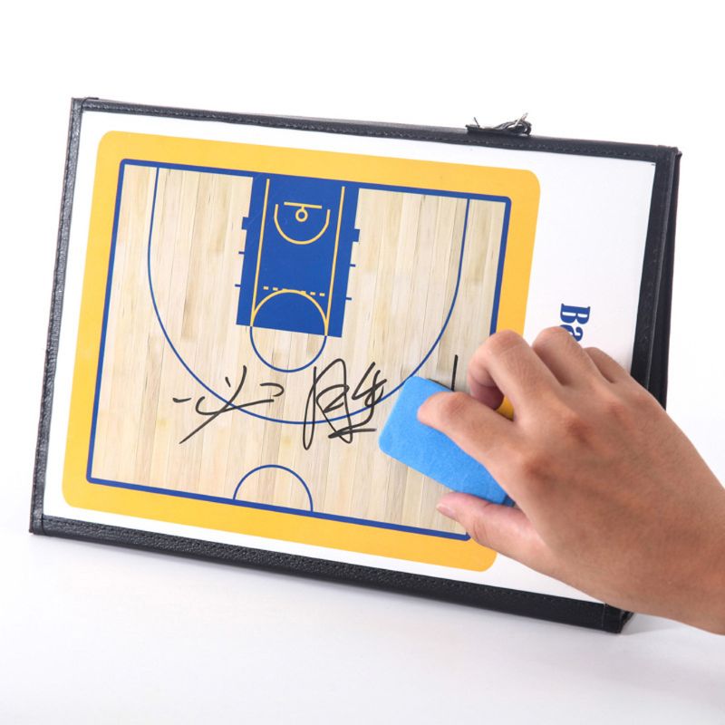 Basketball Coaches Magnetic Tactic Board Foldable Strategy Clipboard 27RD