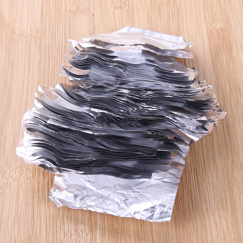 100 Pcs Aluminium Foil Nail Art Losweken Wraps Remover Acryl Gel Verwijdering Wraps Remover Makeup Tools