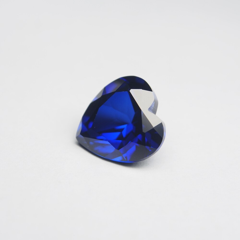 7*7mm 5 stuk/zak Hart Cut 5A Royal Blue sapphire blauw korund kleur