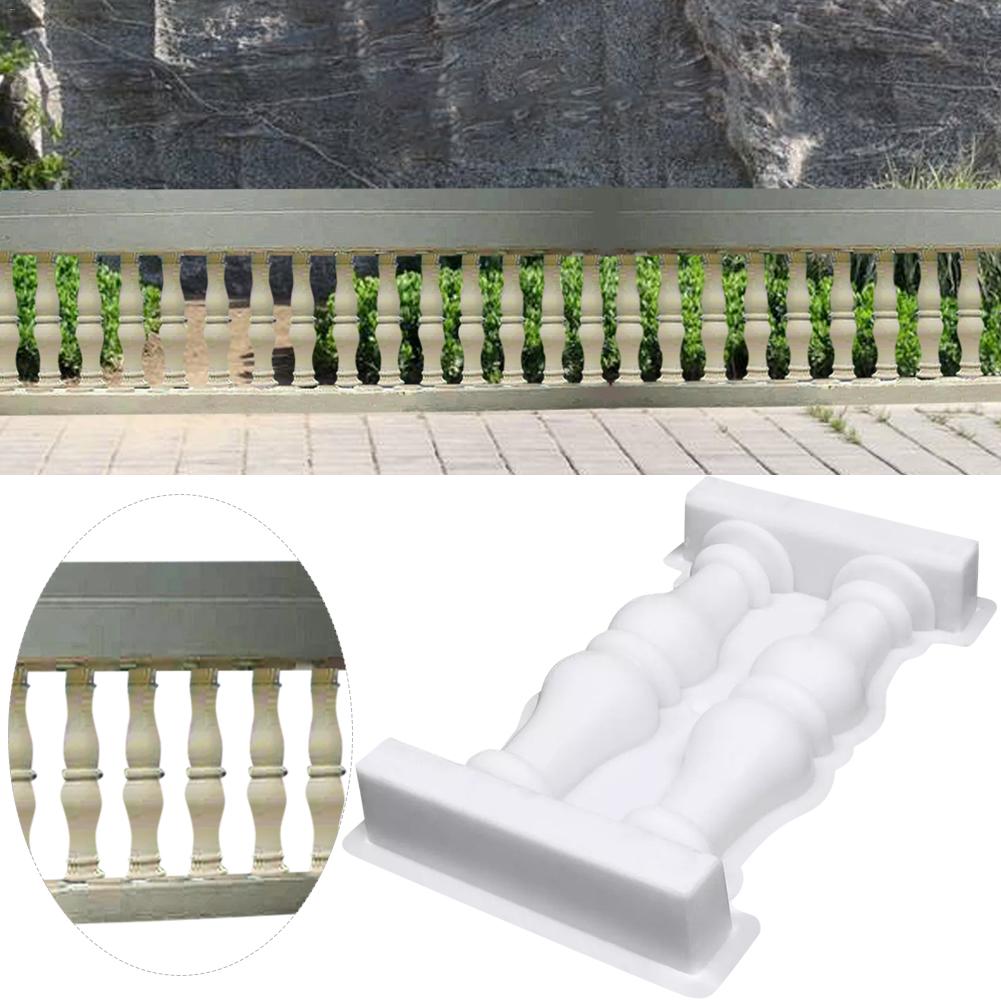 Florero romano valla de columna molde de plástico doble jarrón cerca artística DIY artesanía hogar jardín decoración moldes de hormigón