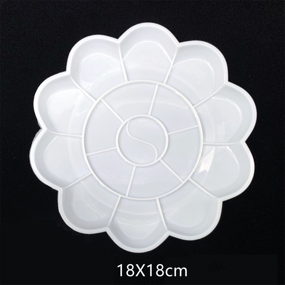 1pc Paint Tray Paint Palettes with Thumb Hole Drawing Tray DIY Craft Art Paint Tray Nail Supplies Painting Pallet: style1