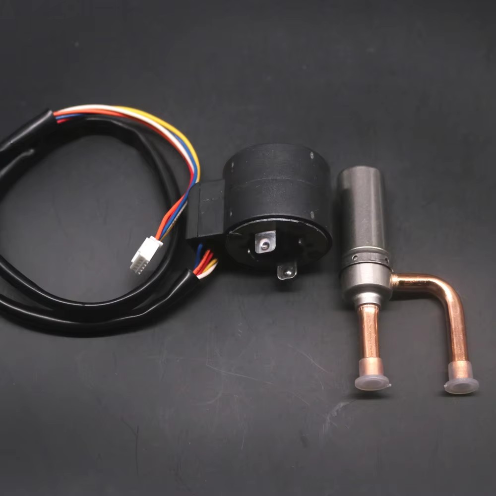 Válvula de expansión electrónica 4,2 MPa DC12V válvula de cobre normalmente cerrada para inversor de refrigeración aire acondicionado y bombas de calor