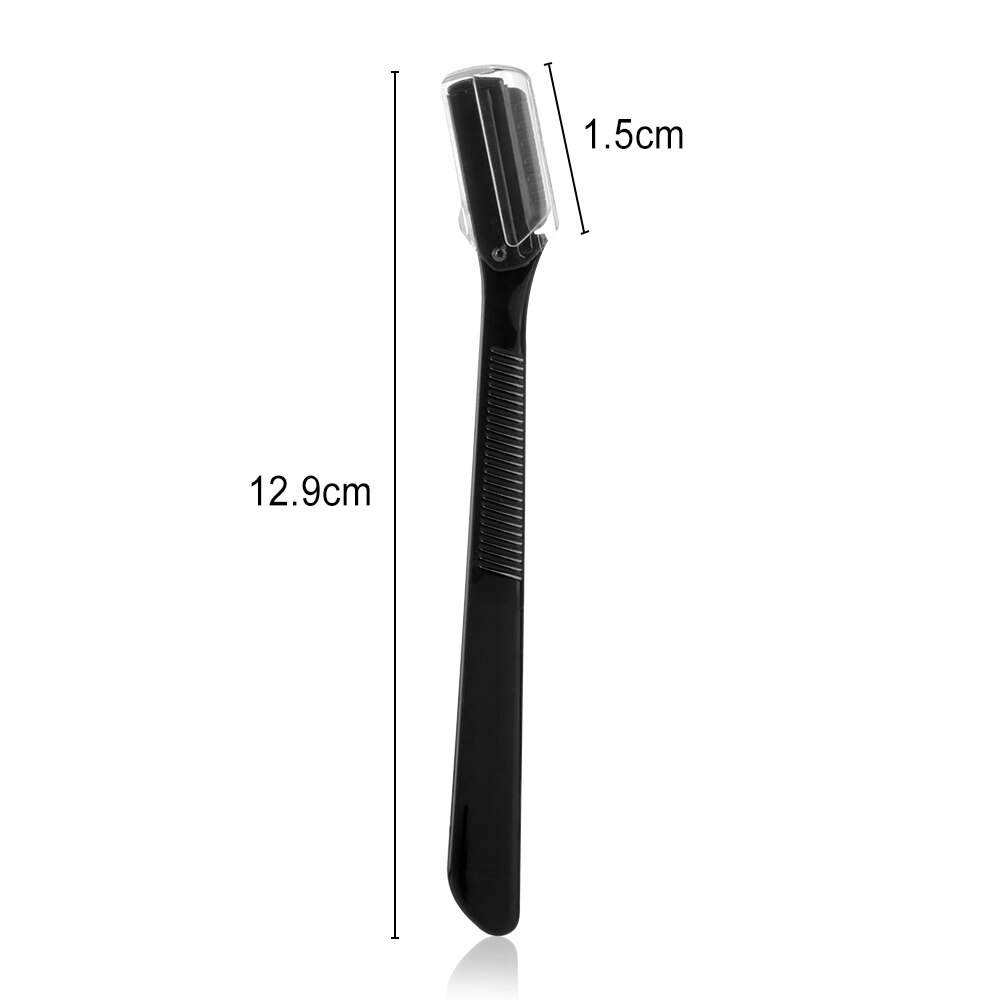 1/2/3 stk dame øjenbryn shaver sikkert klinge rustfrit stål mini øjenbryn barberkniv læbe øjenbryn hårfjerner trimmer skønhedsværktøj